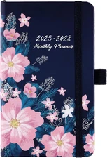 2025-2028 Pocket Planner/Calendar - 3 Year Monthly Planner from July 2025 - June