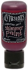 Dylusions Shimmer Paint 1oz-Cranberry Juice