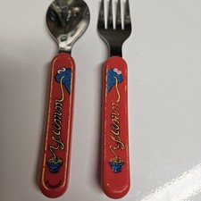 Very Vintage Cookie Monster Kids Childs Silverware Set Fork Spoon The First Year