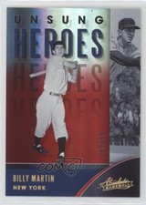 2021 Panini Absolute Unsung Heroes Spectrum Red 98/99 Billy Martin #UH-2 00gy