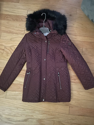 Calvin Klein Hooded Quilted Jacket - Medium