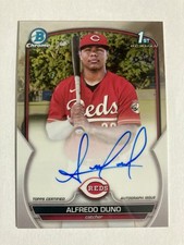 2023 Bowman Chrome - Prospect Autographs Alfredo Duno #CPA-ADU Reds Mint