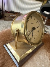 Chelsea Brass Desk Clock Mantle 3 Inch Made In USA