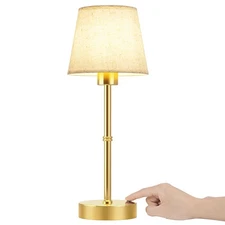 Rechargeable Battery Powered Small Table Lamp, Wireless LED Lamps, Cordless T...