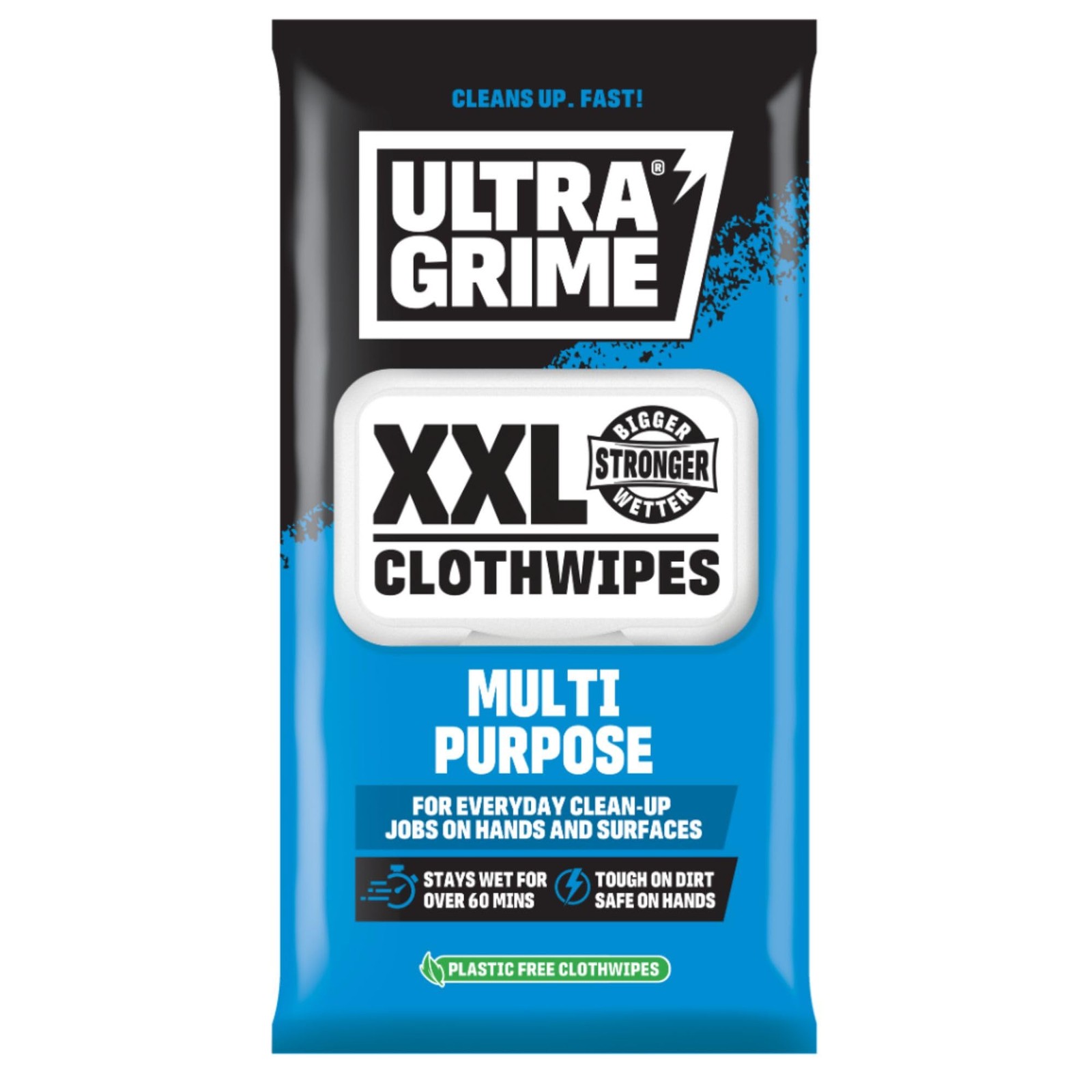 Ultragrime Multi-Purpose Original Xxl+ Clothwipes - Big Size Biodegradable Multiuse Dirt & Grime Wipes For Cars, Tools, Equipment - Plastic Free Heavy-Duty Soft - Image 7