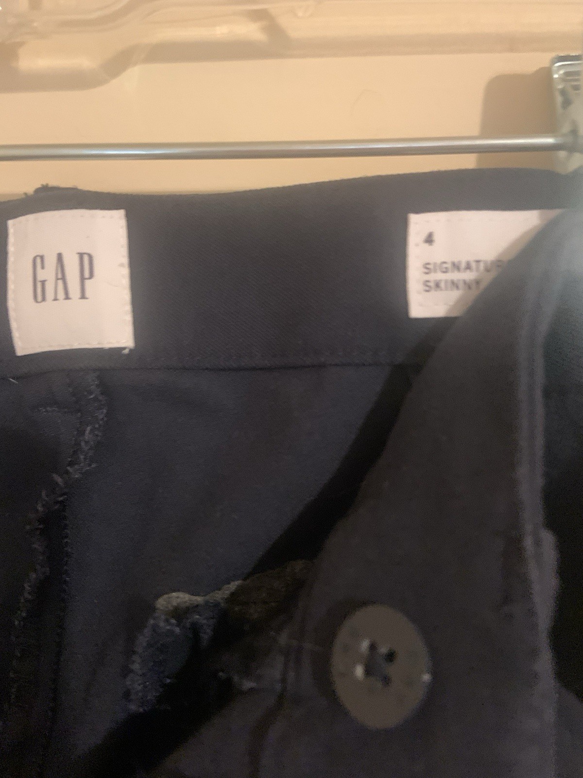 Gap Solid Navy Pixie Pants Womens Ankle Length Si… - image 2