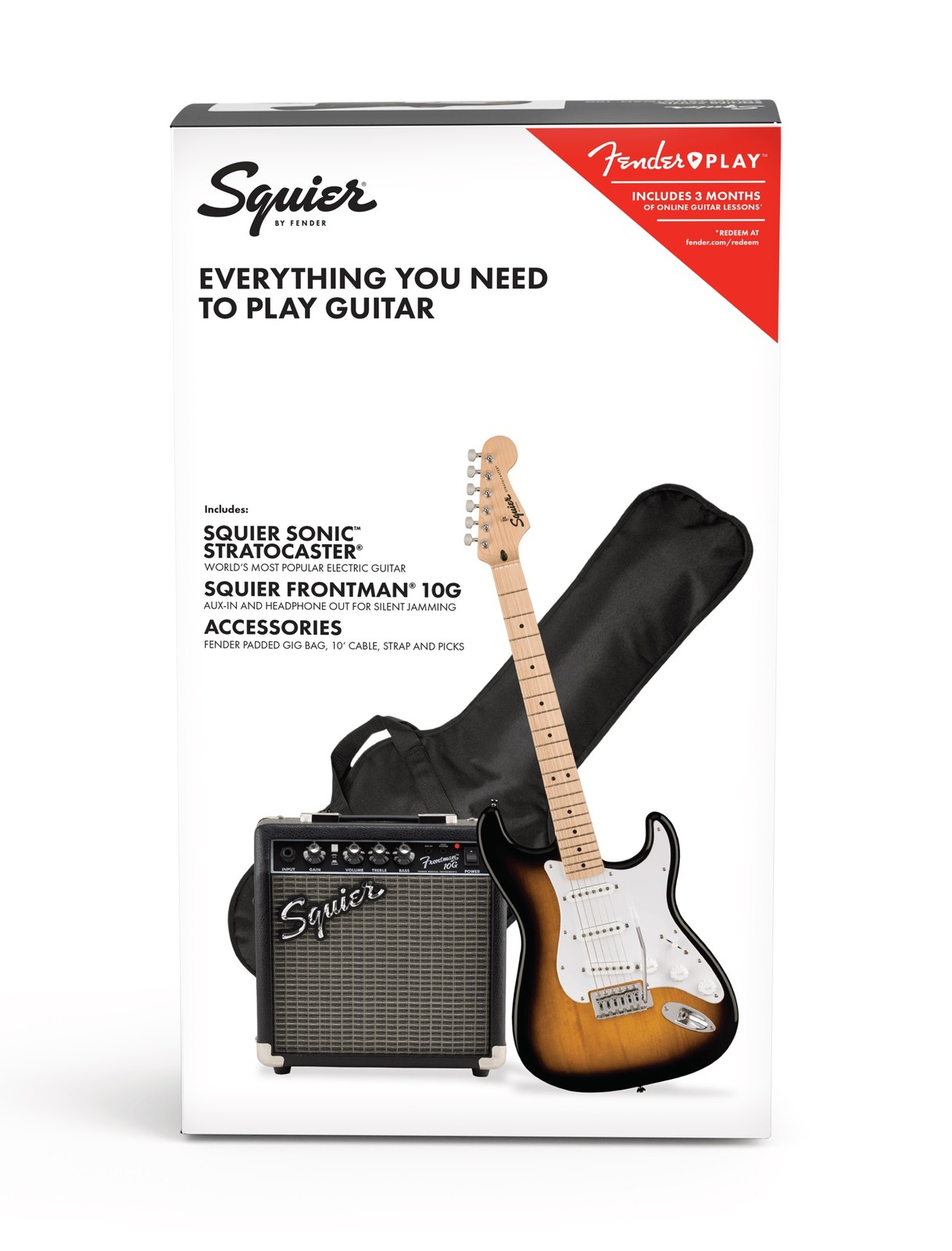 Комплект Fender Squier Sonic Stratocaster Pack IL 2TS - NEU 50290₽
