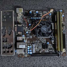 MSI AM1I Motherboard & Athlon 5350 CPU 8GB RAM Socket AM1 Used