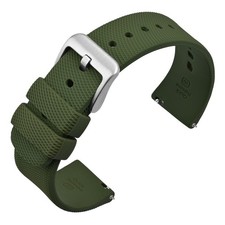 ANNEFIT Silicone Watch Strap,16/18/20/22/24mm WatchBand,replacement Men's Watch