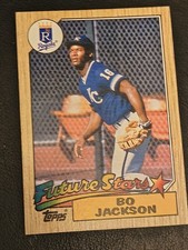 1987 TOPPS #170   *Rare Error*    BO JACKSON FUTURE STARS RC KANSAS CITY ROYALS 