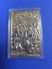 1999 Charizard Pokemon Trading Card 24K Gold Plated Limited Edition Burger King