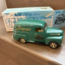 Vintage 1996 Sturgis 1948 Ford Panel Delivery Die Cast Bank Box Limited Edition