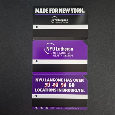 NY MetroCard: NYU Langone Health System Medical Center, Complete Set of 3