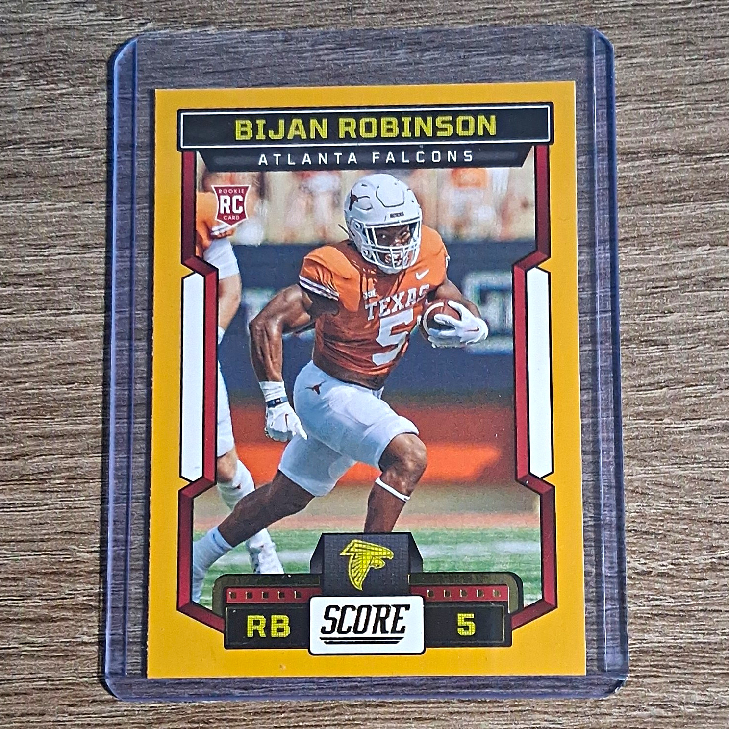 Panini 2023 Score Rookies Bijan Robinson #315 Gold RC Atlanta Falcons