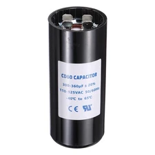 CD60 Capacitor 300-360 UF/Mfd 110-125 VAC 50/60 Hz for Electric Motor Starting