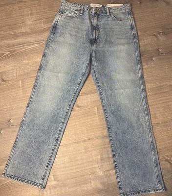 Hudson Brooks Nader Breaux  High Rise Straight Ankle Jeans Size 32 Lt  Wash NWT