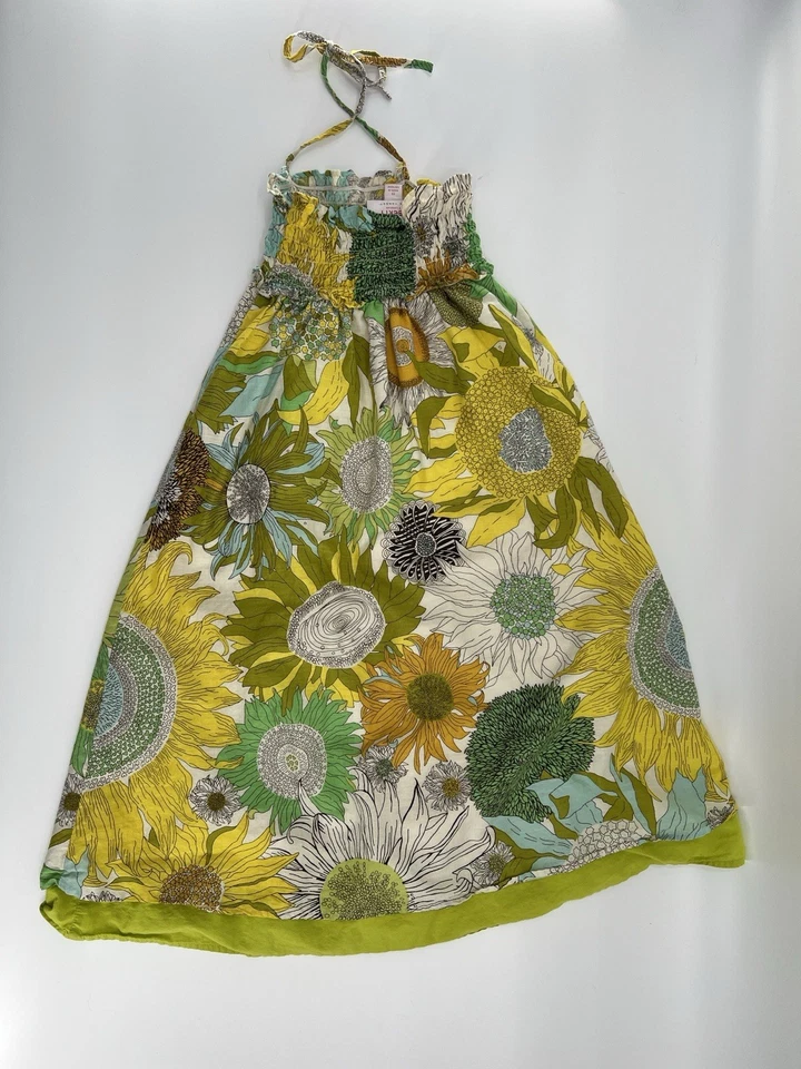 Vestido boho floral girasol Liberty of London Target XS para niñas 2009 algodón Foto 2 de 4