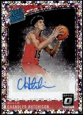 2018-19 Donruss Optic #166 Chandler Hutchison Rated Rookies Auto Fast Break E1