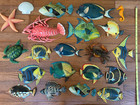 Big lot of 21 fish wall art ocean decor plaques turtle seahorse crab starfish — photo 2