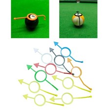 Set of 10 Ball Position Markers for Billiard Training, for