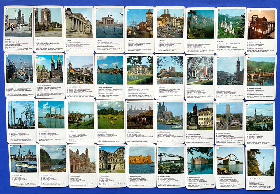 Quiz Quartet Game Germany Federal Republic And West Berlin 1978 F.X.Schmid - Image 2 of 4