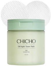 CHICHO Dill Light Toner Pads 80 Pads   Jumbo 7cm OEKO-TEX Standard 100 C