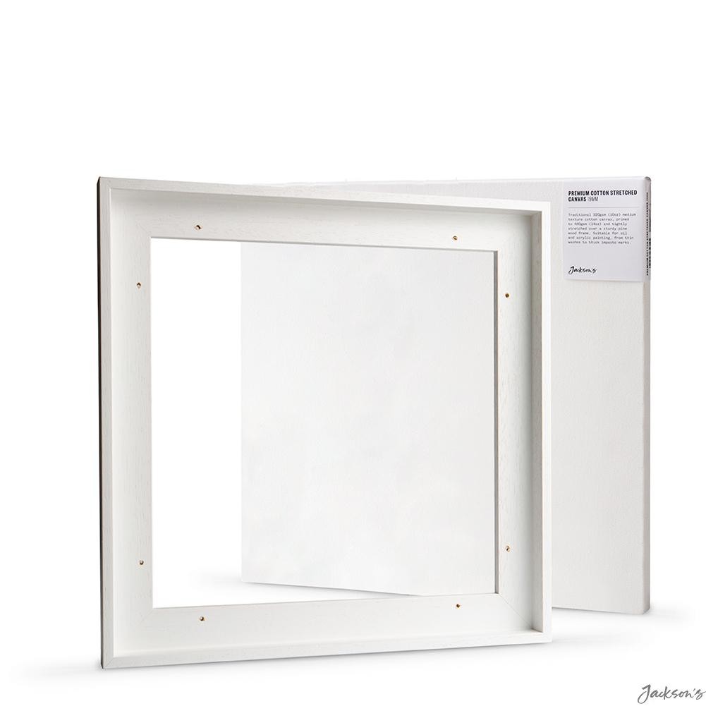 Jackson's : 40x40cm (Apx.16x16in) 19mm Premium Cotton Canvas and White 23mm R...
