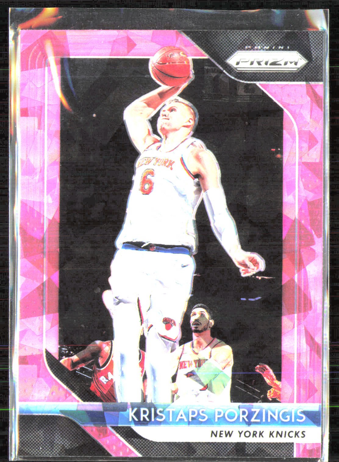 2018-19 Panini Prizm #267 Kristaps Porzingis Prizms Pink Ice