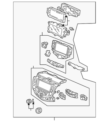 #ad Genuine Honda Base Assembly Panel Power *NH482L* Black Metallic 39183 SDR A44Z $2525.27