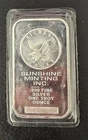 1 oz Sunshine Minting Silver Bar .999 Fine Bullion SMI MintMark SI Security