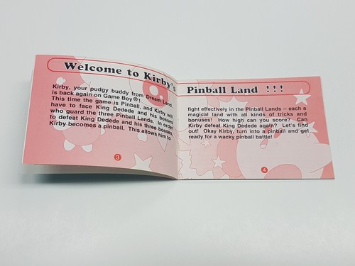 Kirby's Pinball Land Authentic Nintendo Game Boy Original Manual Only - Picture 6 of 17