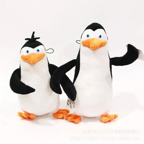 4Pcs/Set The Penguins of Madagascar Plush Stuffed Toys Dolls Gift New 20-28cm - Picture 5 of 5