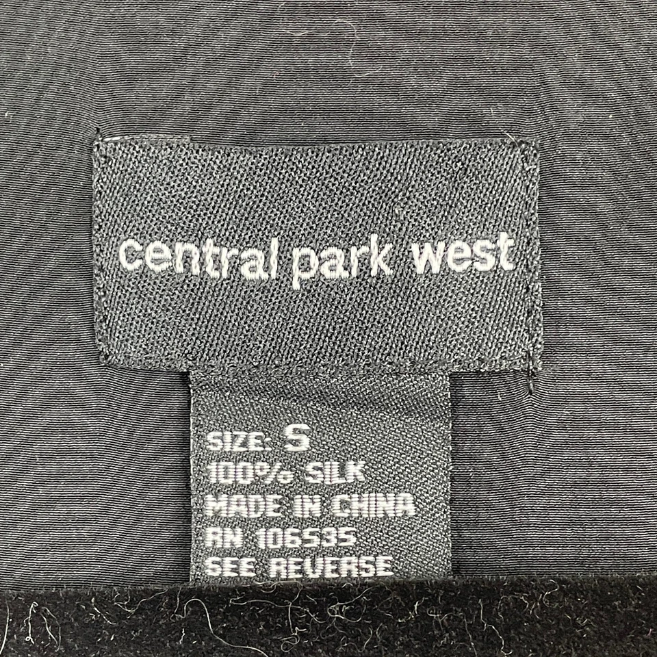 Blusa sin mangas informal sin mangas sin mangas de seda sin mangas Central Park West Top para mujer Foto 2 de 4