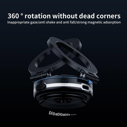 Phone Holder Magnetic Vacuum Adsorption Car Strong Suction Cup 360° Rotate Mount - Picture 11 of 12