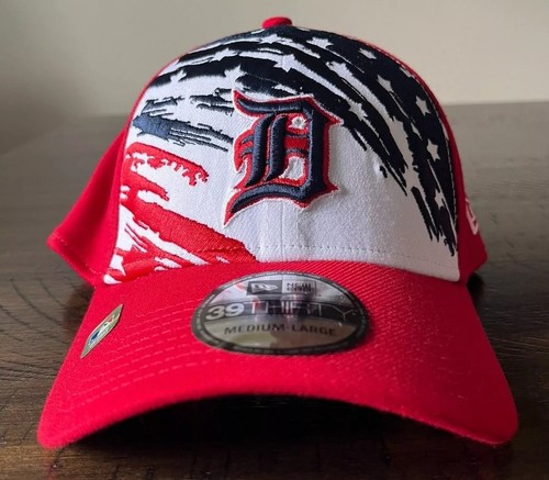 Detroit Tigers New Era 2022 4th of July 39THIRTY Flex Hat Cap Men's MLB Det New - Picture 2 of 10