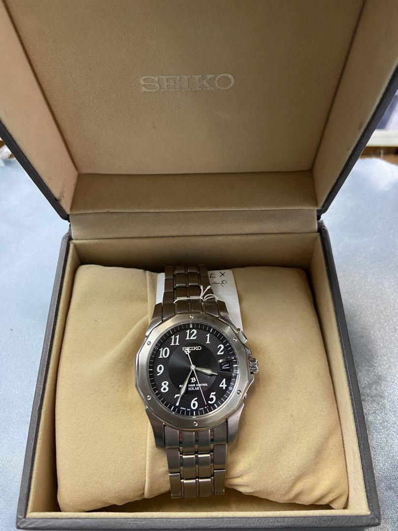 Seiko Brightz 7B22-0AC0 Radio Wave Control Titanium Date Box Seiko Brightz 7B22-0AC0 Radio Wave Control Titanium Date Box