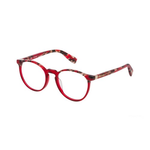 Montatura Occhiali da Vista Donna Trussardi 235 0764 Rosso Rotondo Tondo  Plastic | eBay