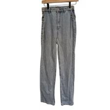 Vintage Y2K Playboy x Pacsun Jeans Light Wash Denim Playboy Club Chain Detail 26