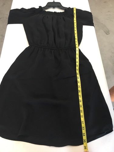 NEU! KOBI HALPERIN Josephine KP6D14 100% SEIDE Schulterfreies Kleid, XS - Schwarz - Bild 7 von 10