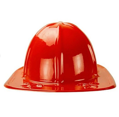 Fire Chief Hat - Fire Fighter - Red - Plastic - Costume Accessory - Child Size - Picture 3 of 3