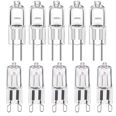 10 Stück G4/G9 Halogenlampe 5W 10W 20W 25W 40W 60W Warmweiß Leuchtmittel Birne