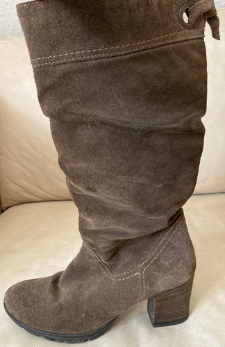 TAMARIS Damen Stiefel 38 Braun Wildleder Reißverschluß - 第 9/14 張圖片