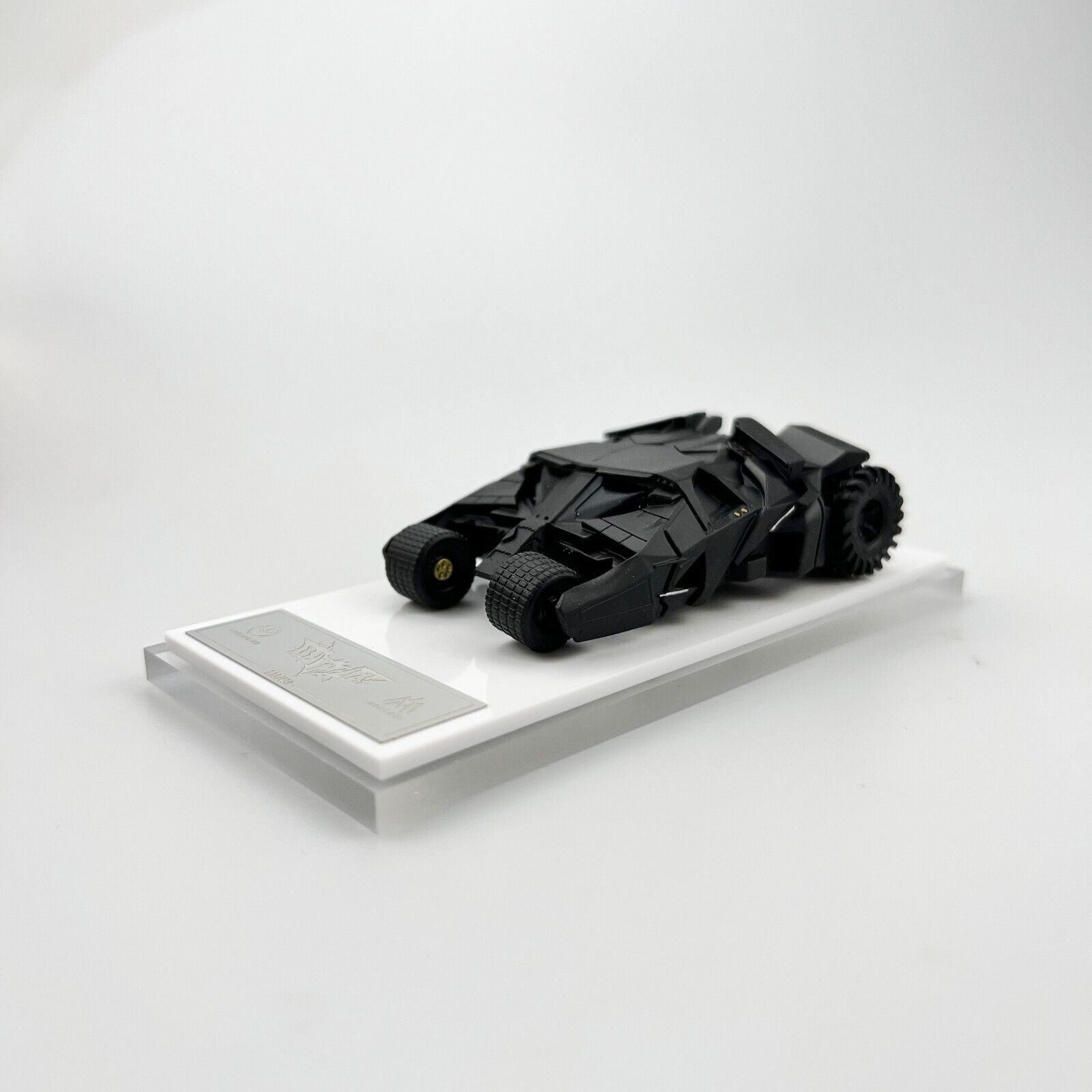 Time Micro x MoreArt 1:64 The Dark Knight Batmobile with Batman