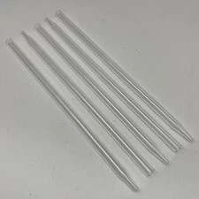 Lot of (38) Kimble Chase 9598111417 Tapered Glass Tube Tubing 9mm Size/Cap OD