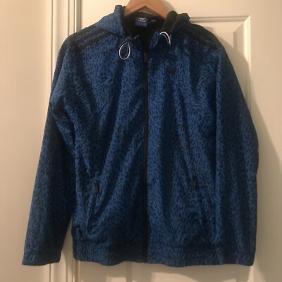 Adidas Originals Supergirl Jacket Leopard Blue Track Top