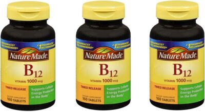 Nature Made Vit B12 1000mcg Tablet 160ct (3 Pack)