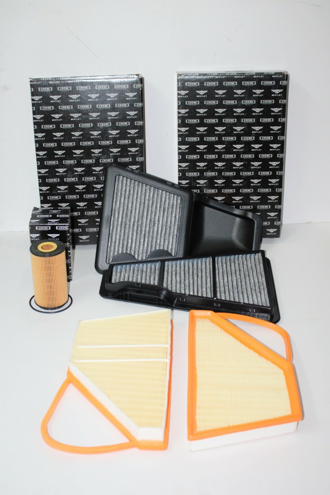 Bentley Continental Gt W12 Service Kit Engine Air Filter Oil Filter Set