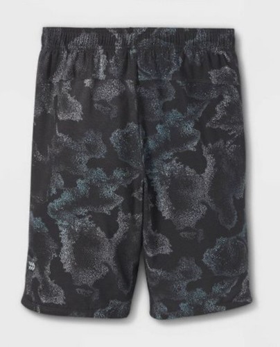 All In Motion Boy’s XS 4/5 Shorts Black Onyx Print Stretch Woven New - Picture 2 of 4