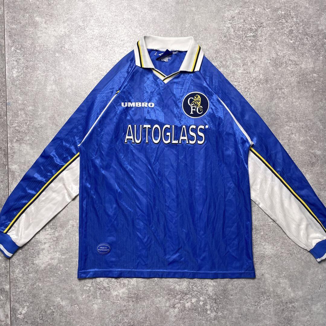 Vintage Chelsea 97/99 Home Size XL Umbro Long Sleeve Jersey Vintage Chelsea 97/99 Home Size XL Umbro Long Sleeve Jersey