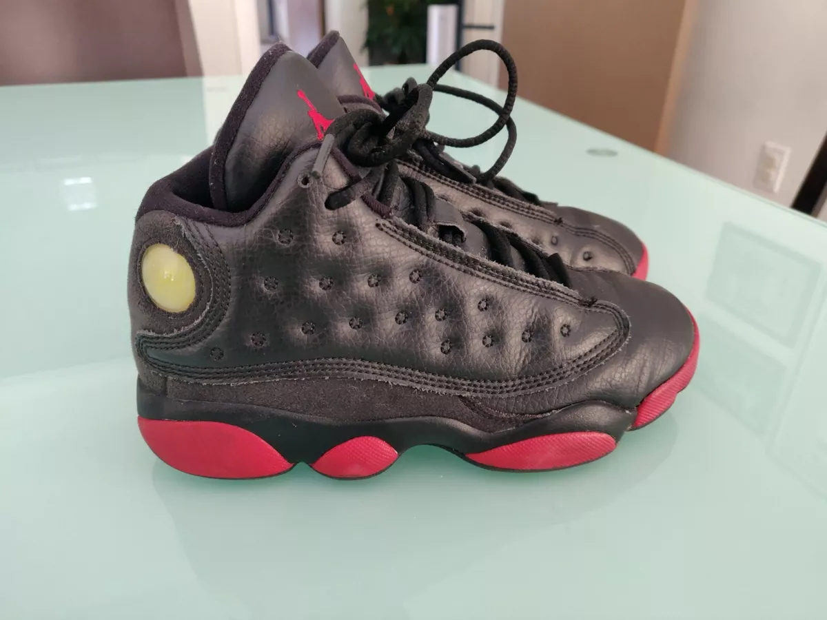 Nike Air Jordan 13 Retro BP Black Gym Red Black Sz 1.5Y 414575-003